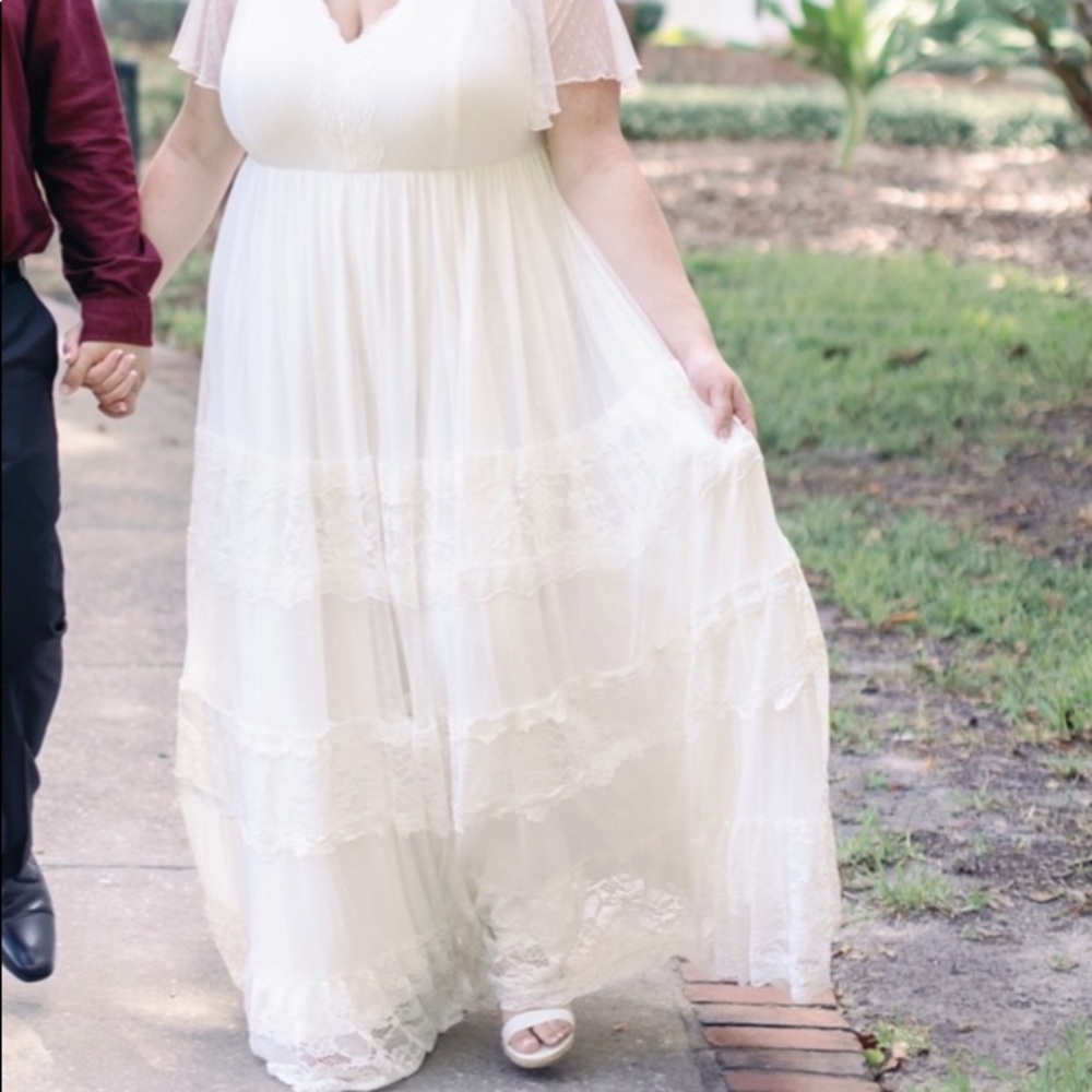 torrid ivy boho lace wedding gown